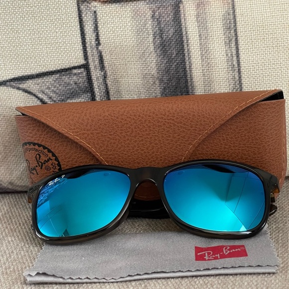 ⭐️COA⭐️RAY-BAN Polarized Sunglasses w/case & cloth~coolest Vintage frames - Picture 1 of 13